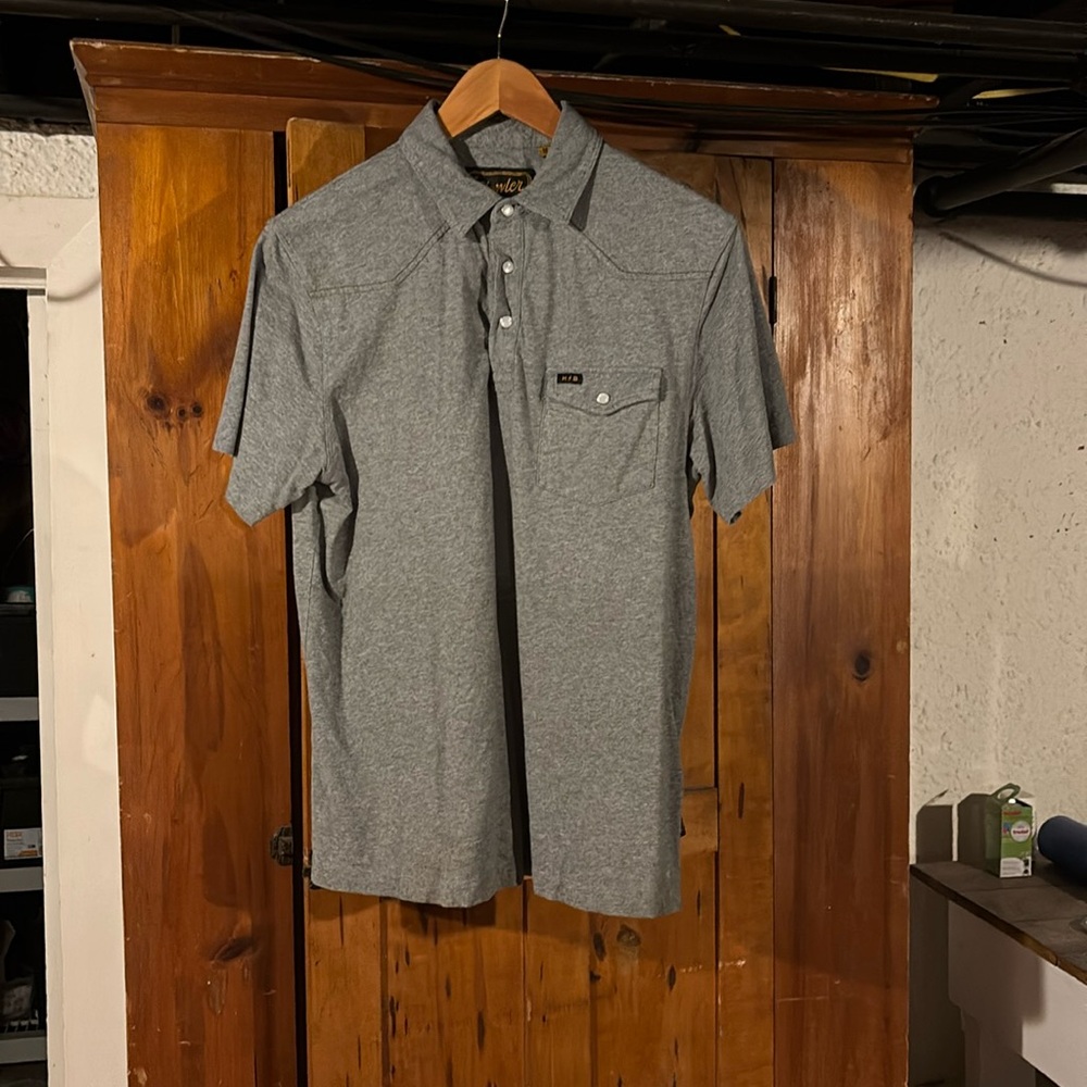 Pearl snap polo